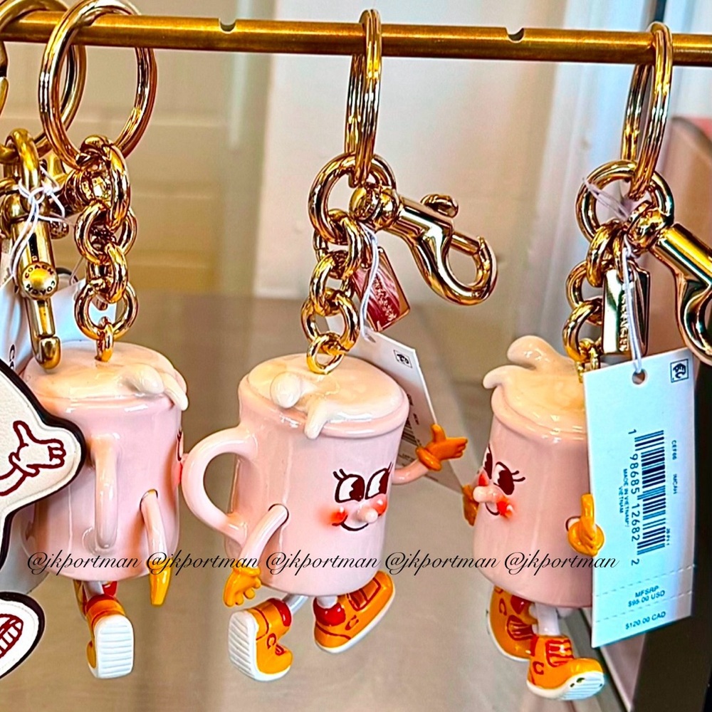 Coach - Coach Coffee Shop Lil Miss Jo Resin Keychain